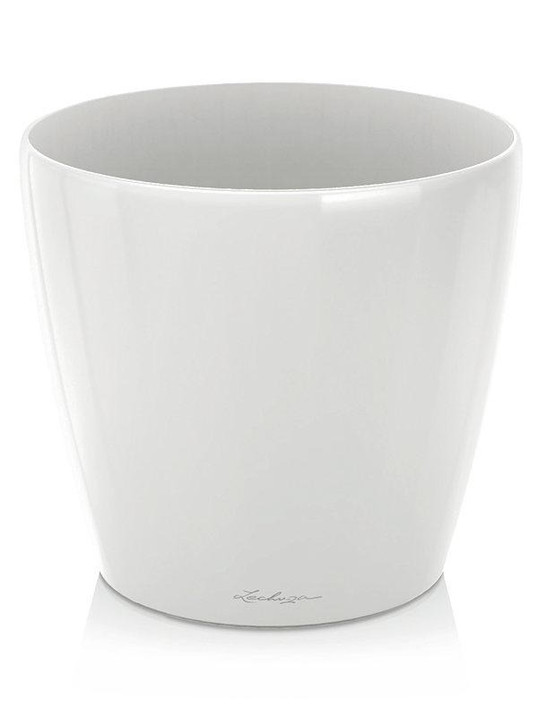 Lechuza Classico Plant Pot 40cm Height 41cm Dia White High Gloss