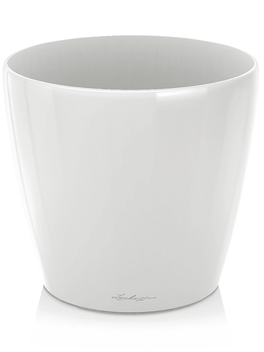 Lechuza Classico Plant Pot 47cm Height 47cm Dia White High Gloss