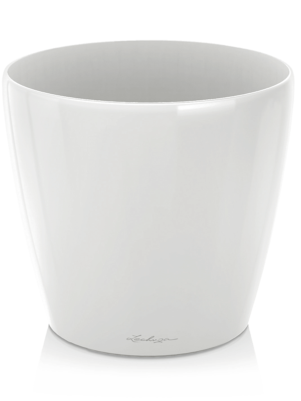 Lechuza Classico Plant Pot 56cm Height 57cm Dia White High Gloss