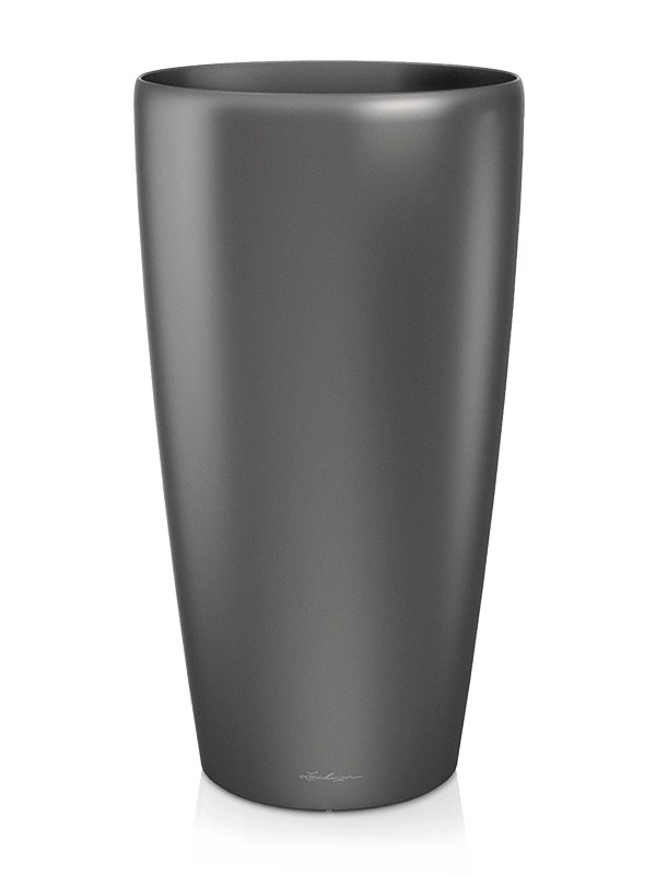 Lechuza Rondo Plant Pot 75cm Height 39cm Dia Anthracite metallic