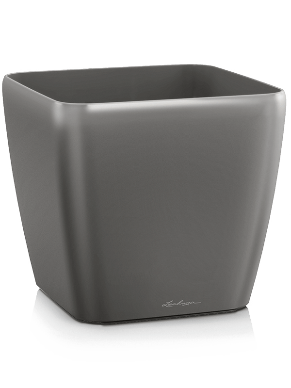 Lechuza Quadro Plant Pot 20cm Height 20cm Dia Anthracite
