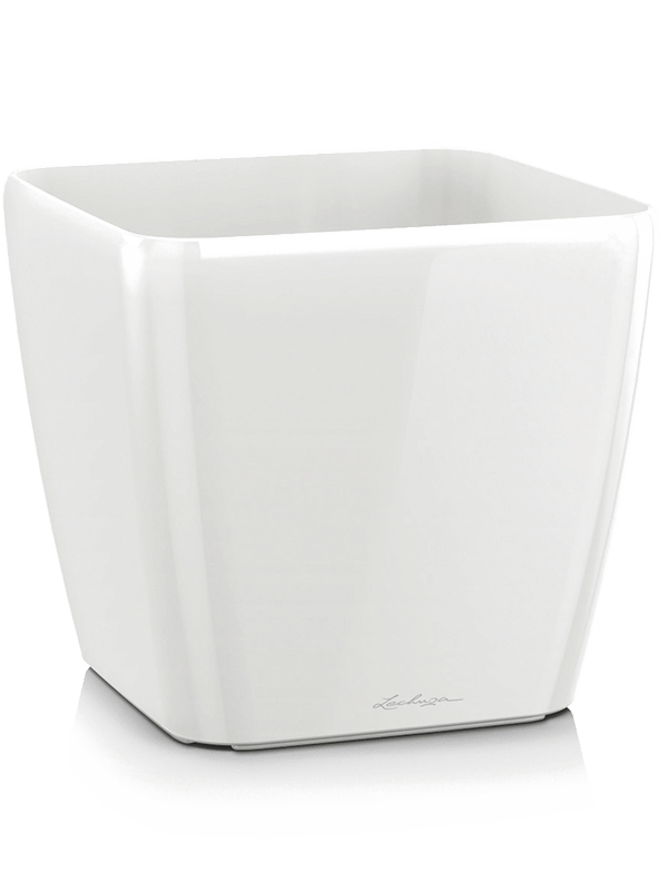 Lechuza Quadro Plant Pot 20cm Height 20cm Dia White