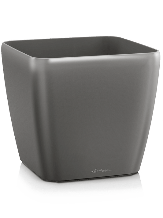 Lechuza Quadro Plant Pot 26cm Height 27cm Dia Anthracite
