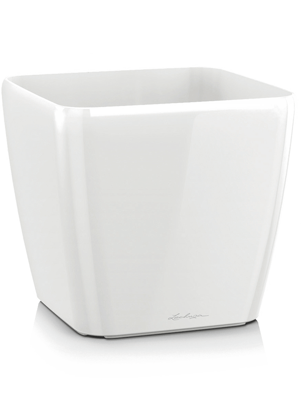Lechuza Quadro Plant Pot 40cm Height 38cm Dia White
