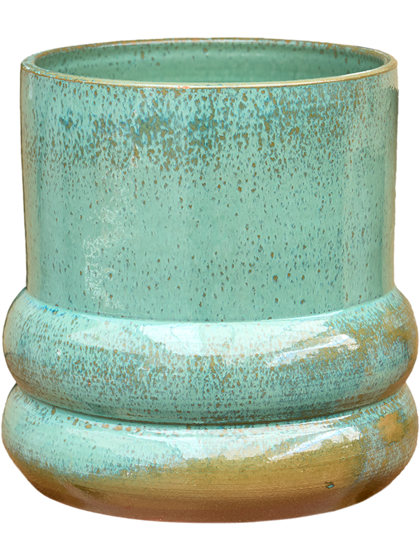 Adagio Plant Pot 26cm Height 20cm Dia Pot Reactive Green