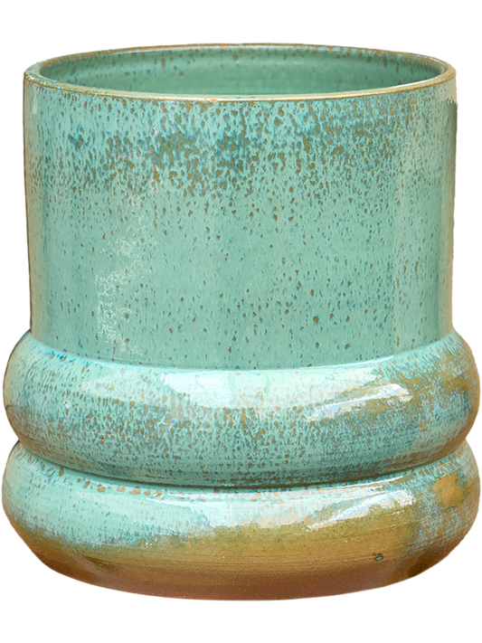 Adagio Plant Pot 26cm Height 20cm Dia Pot Reactive Green