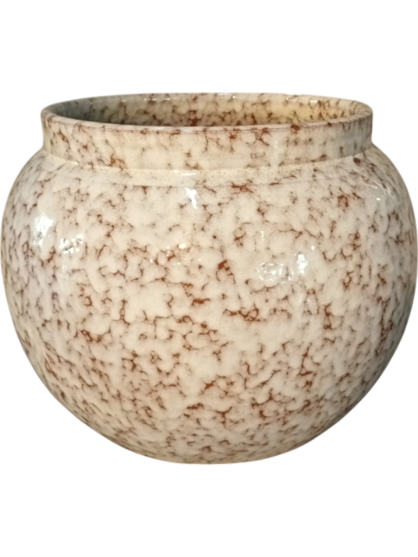 Anogo Plant Pot 33cm Height 26cm Dia Pot Reactive Cream
