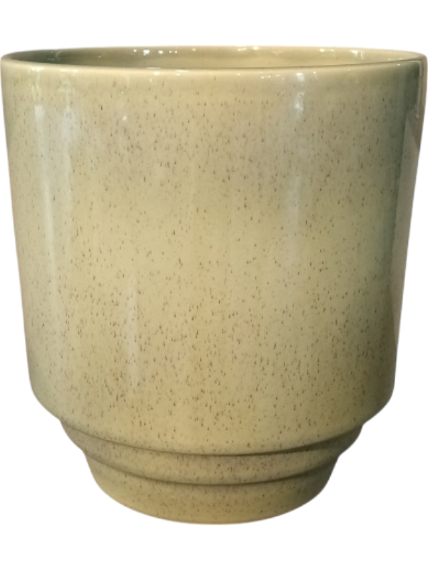 Cera Plant Pot 29cm Height 21cm Dia Pot Reactive Green