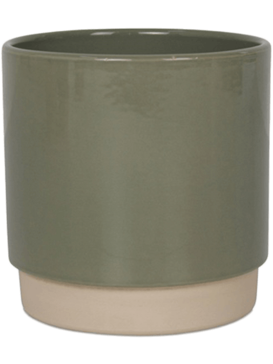 Eno Duo Plant Pot 11cm Height 9cm Dia Pot Dusty Green