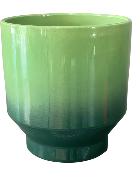 Pato Plant Pot 10cm Height 9cm Dia Pot duet dark green/apple green