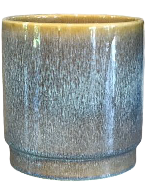 Sense Plant Pot 29cm Height 27cm Dia Pot Reactive Jade Blue