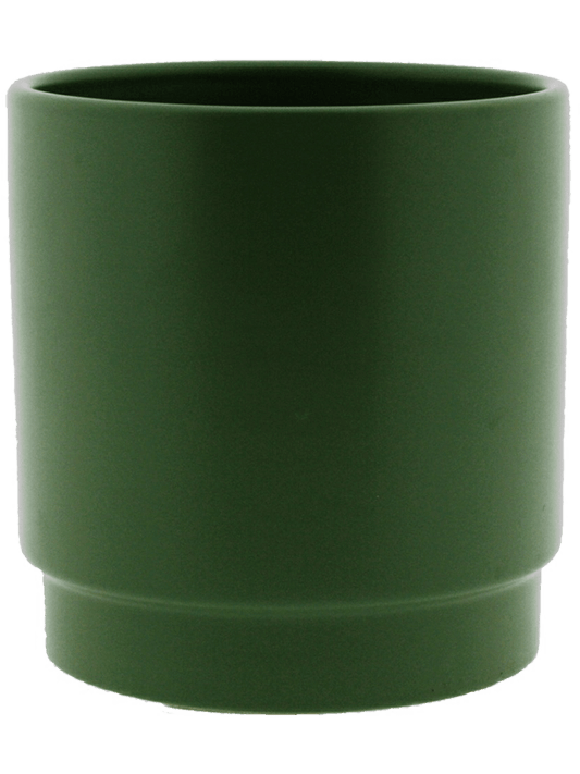 Sense Plant Pot 25cm Height 23cm Dia Pot Matt Olive
