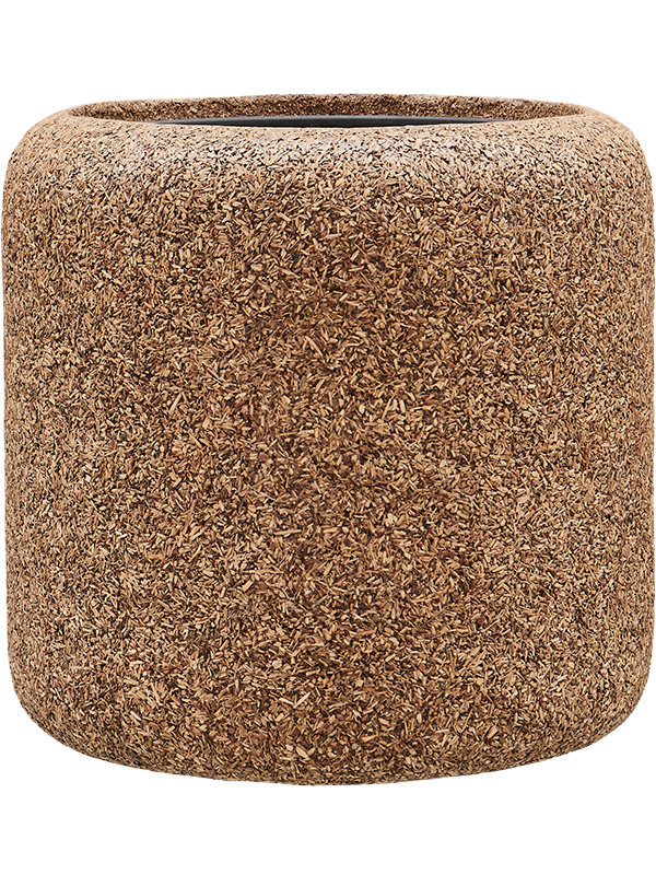 Baq Naturescast Plant Pot 50cm Height 38cm Dia Cylinder Natural (with liner)