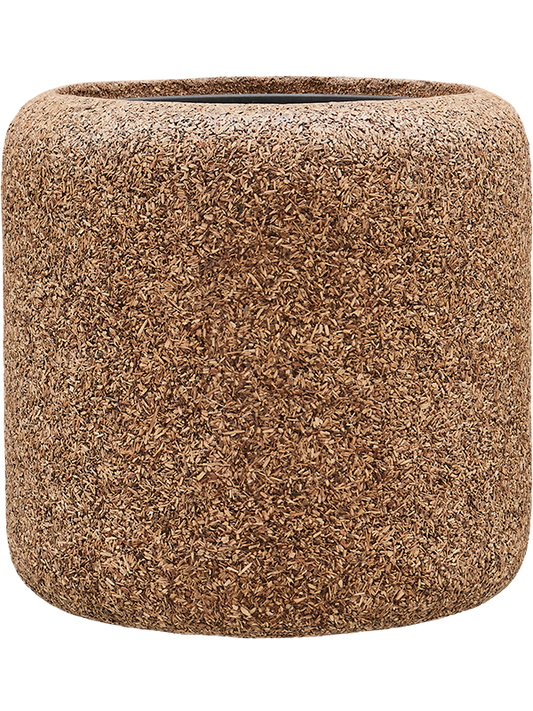 Baq Naturescast Plant Pot 50cm Height 38cm Dia Cylinder Natural (with liner)
