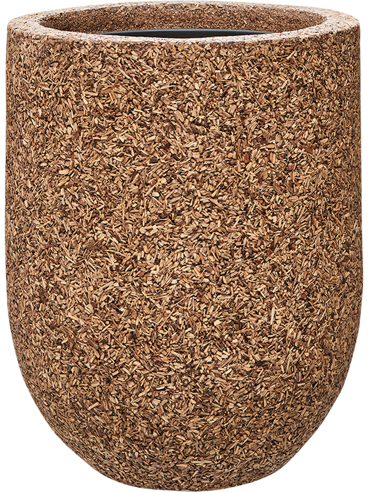 Baq Naturescast Plant Pot 40cm Height 24cm Dia Couple Natural (with liner)