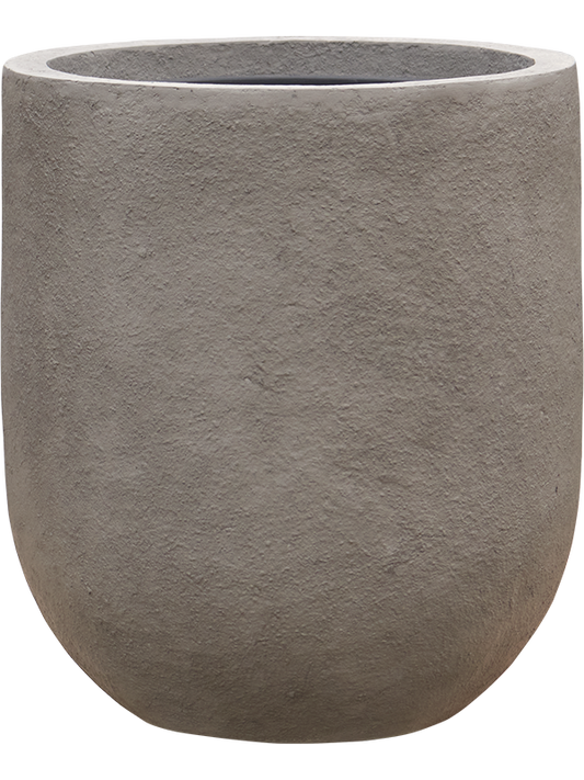 Baq Nucast Plant Pot 35cm Height 24cm Dia Couple Elephant Grey (with liner)