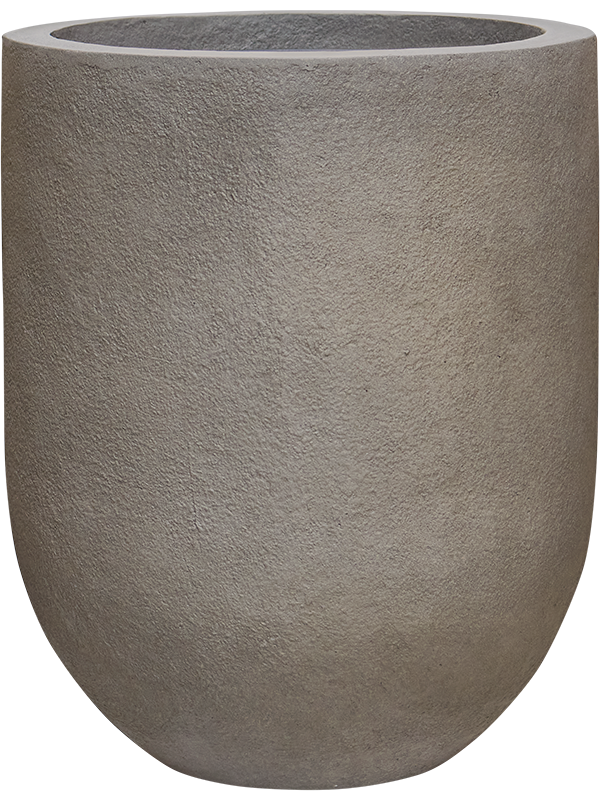 Baq Nucast Plant Pot 40cm Height 24cm Dia Couple Elephant Grey (with liner)