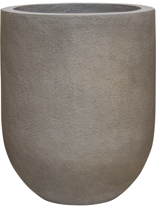Baq Nucast Plant Pot 40cm Height 24cm Dia Couple Elephant Grey (with liner)