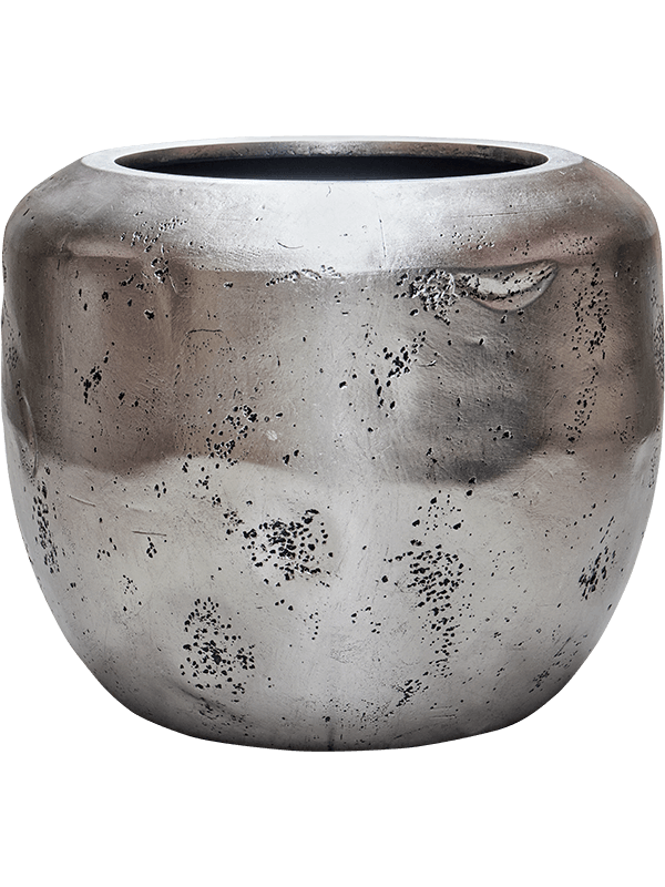 Baq Opus Raw Plant Pot 53cm Height 41cm Dia Couple Silver