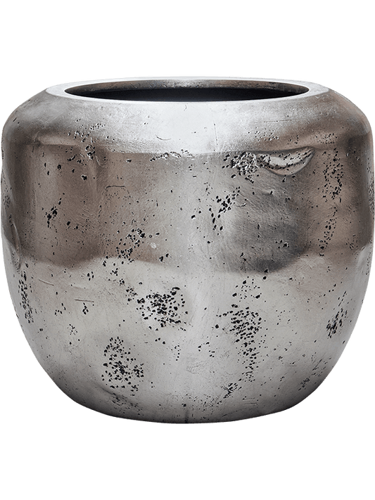 Baq Opus Raw Plant Pot 53cm Height 41cm Dia Couple Silver