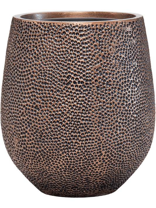 Baq Opus Hit Plant Pot 42cm Height 24cm Dia Darcy Gold (with liner)