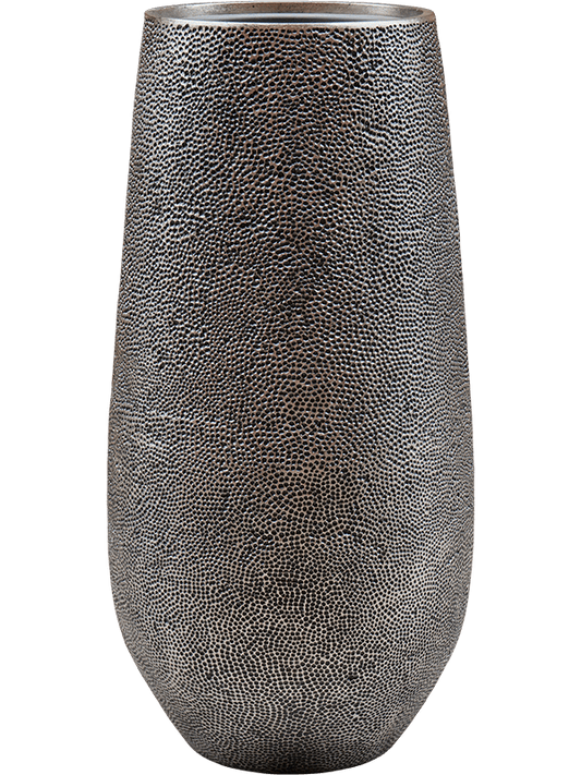 Baq Opus Hit Plant Pot 100cm Height 32cm Dia Darcy High Silver (with liner)