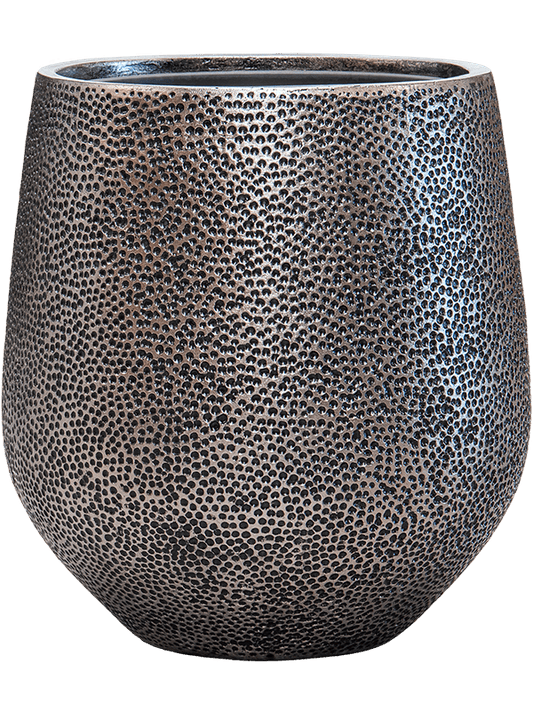 Baq Opus Hit Plant Pot 48cm Height 30cm Dia Darcy Silver (with liner)