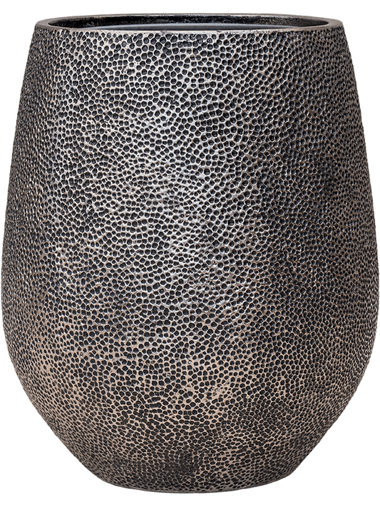 Baq Opus Hit Plant Pot 69cm Height 38cm Dia Darcy Silver (with liner)