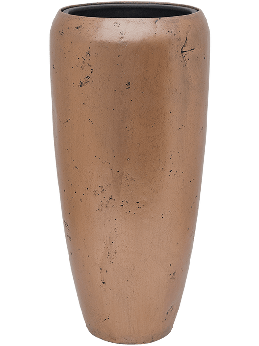 Baq Opus Raw Plant Pot 65cm Height 24cm Dia Partner Gold (with liner)