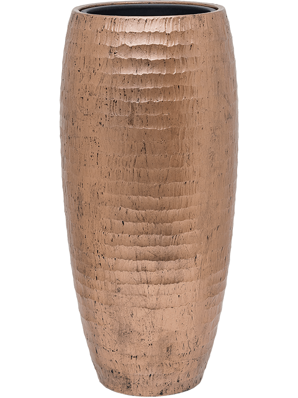 Baq Opus Hammered Plant Pot 75cm Height 24cm Dia Partner Gold (with liner)
