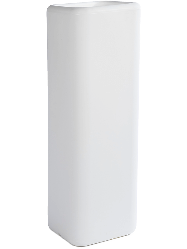 Otium Plant Pot 80cm Height 22cm Dia Murus White