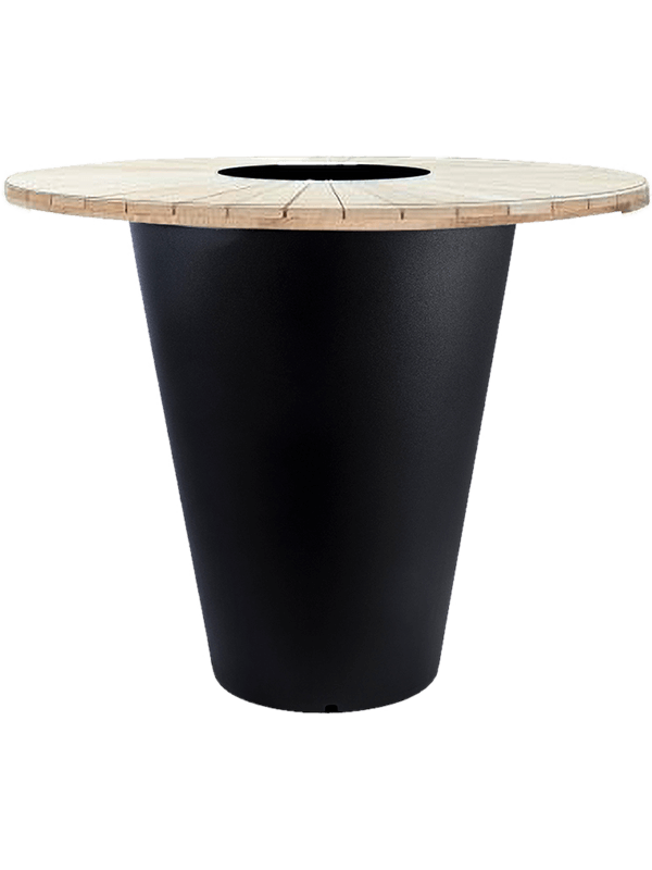 Otium Plant Pot 102cm Height 44cm Dia Olla Table Herba Black