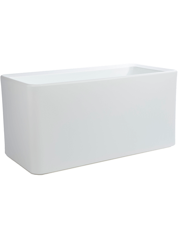 Otium Plant Pot 44cm Height 36cm Dia Quadris Long White
