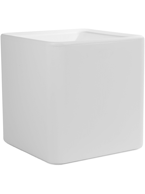 Otium Plant Pot 44cm Height 36cm Dia Quadris White
