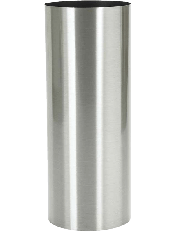 Parel Plant Pot 90cm Height 29cm Dia Column stainless steel brushed on felt (1.2mm)