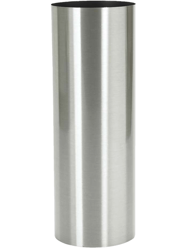 Parel Plant Pot 100cm Height 29cm Dia Column stainless steel brushed on felt (1.2mm)