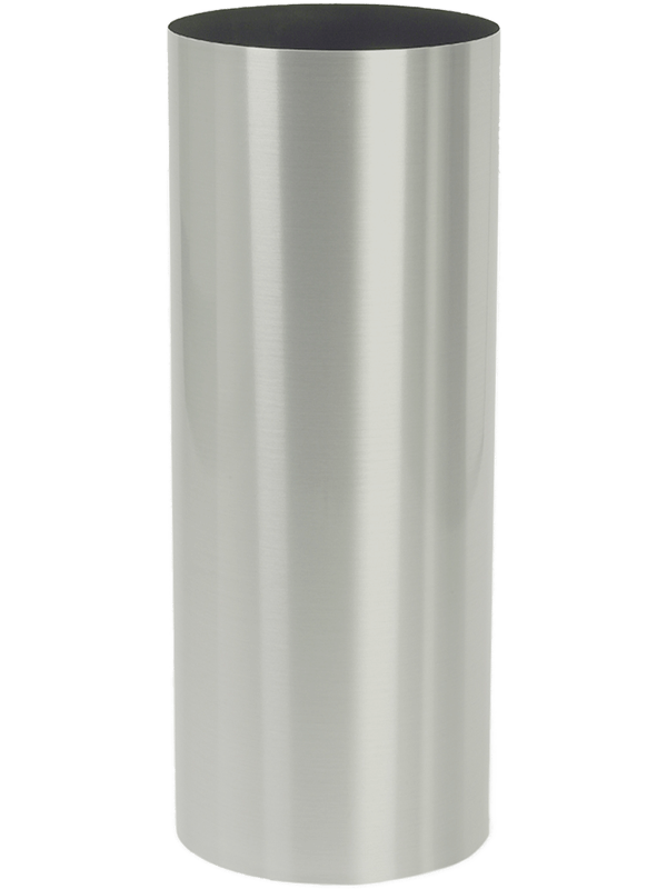 Parel Plant Pot 90cm Height 39cm Dia Column stainless steel brushed on felt (1.2mm)