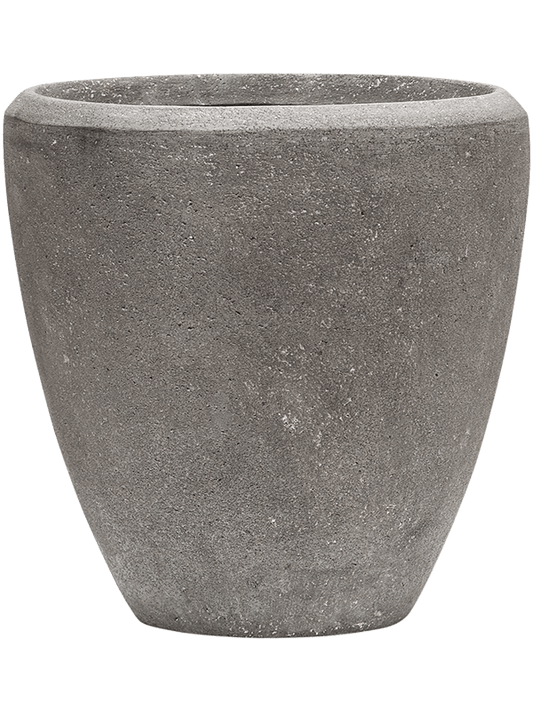Baq Polystone Plain Plant Pot 24cm Height 21cm Dia Couple Grey
