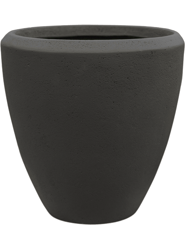 Baq Polystone Plain Plant Pot 24cm Height 21cm Dia Couple Smoke