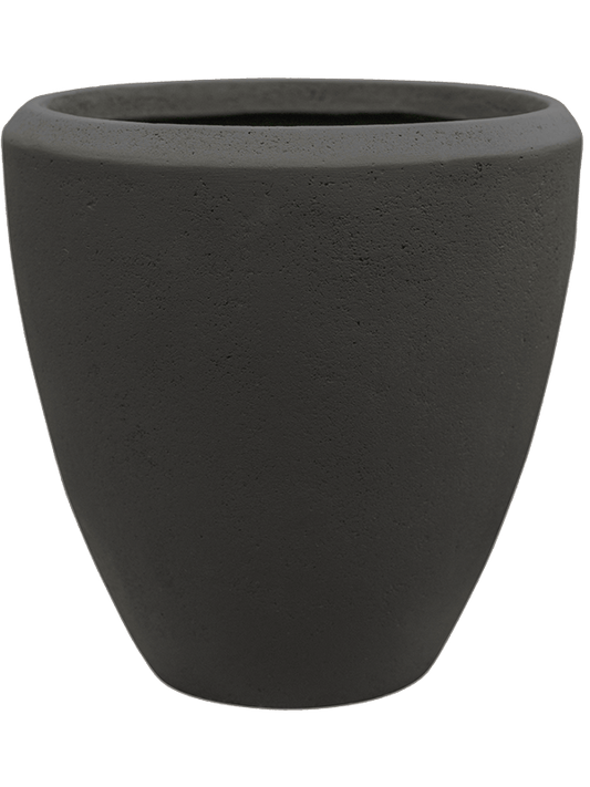 Baq Polystone Plain Plant Pot 24cm Height 21cm Dia Couple Smoke