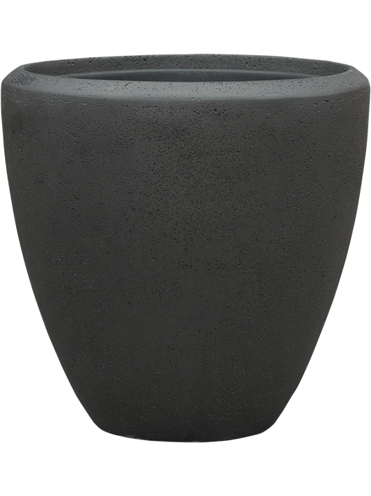 Baq Polystone Plain Plant Pot 40cm Height 30cm Dia Couple Smoke (with liner)