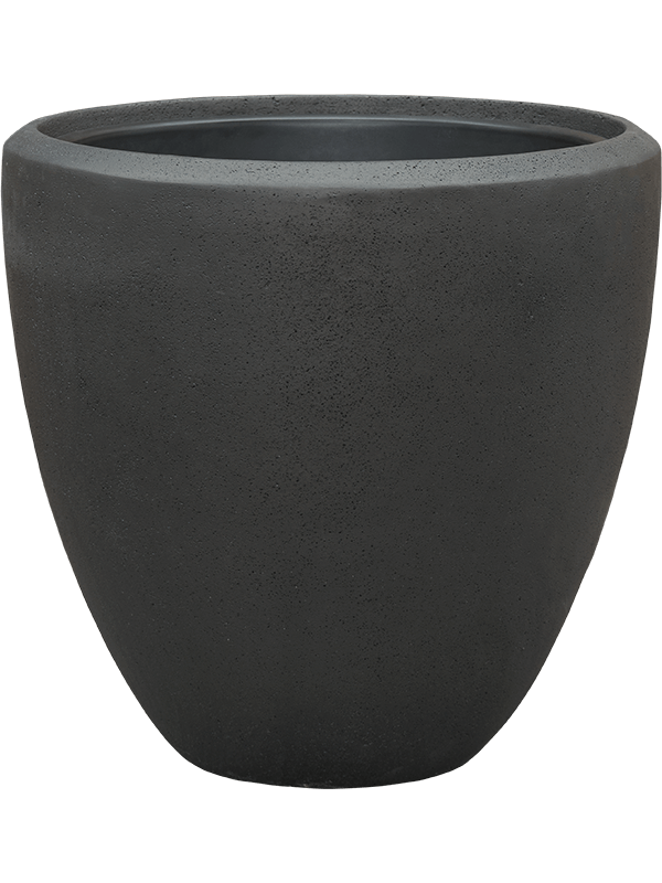 Baq Polystone Plain Plant Pot 50cm Height 41cm Dia Couple Smoke (with liner)