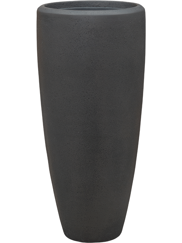 Baq Polystone Plain Plant Pot 70cm Height 24cm Dia Partner Smoke (with liner)
