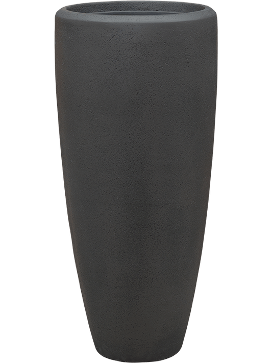 Baq Polystone Plain Plant Pot 70cm Height 24cm Dia Partner Smoke (with liner)