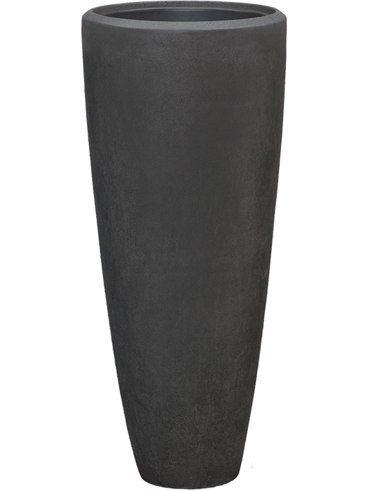 Baq Polystone Plain Plant Pot 120cm Height 39cm Dia Partner Smoke (with liner)