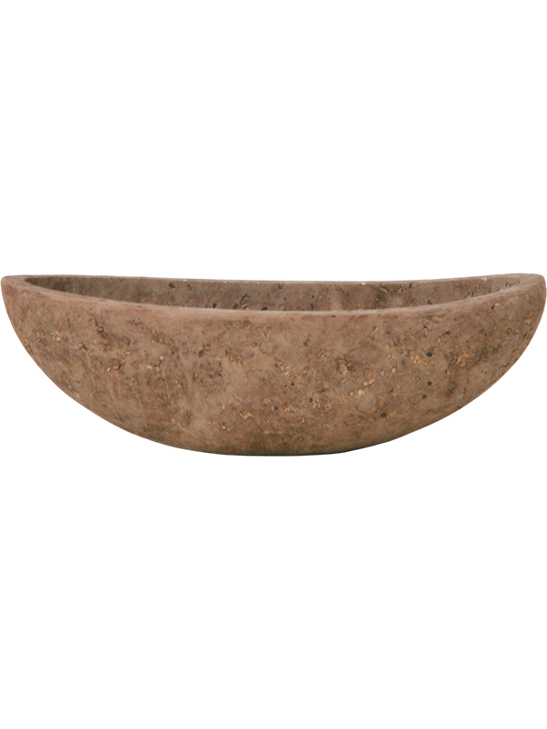 Baq Polystone Plain Plant Pot 18cm Height 31cm Dia Boat Rock