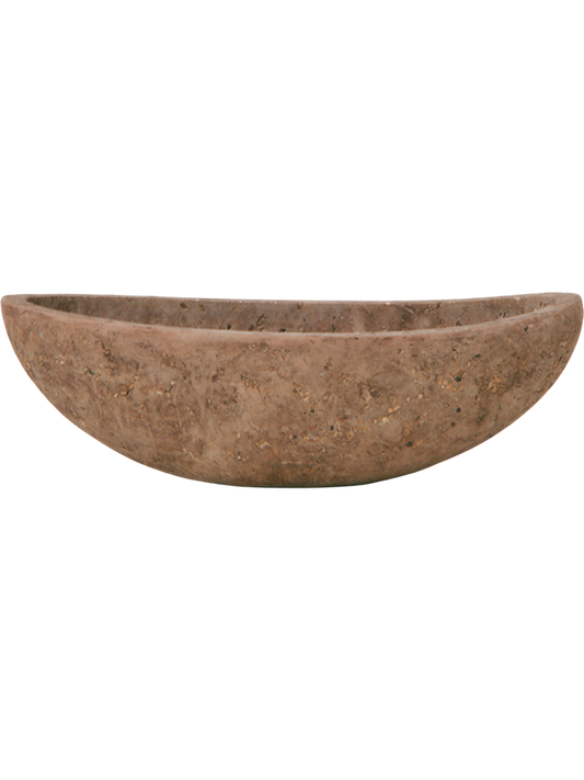 Baq Polystone Plain Plant Pot 18cm Height 31cm Dia Boat Rock