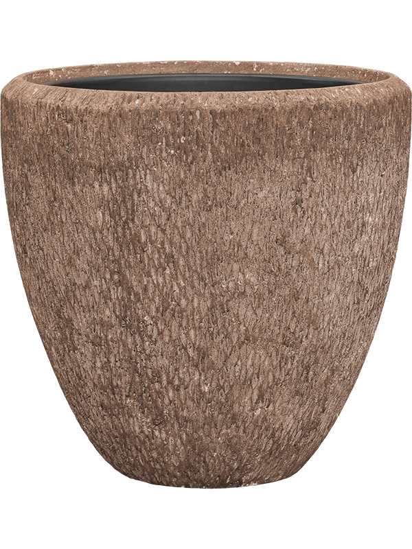 Baq Polystone Rough Plant Pot 50cm Height 41cm Dia Couple Rock (with liner)