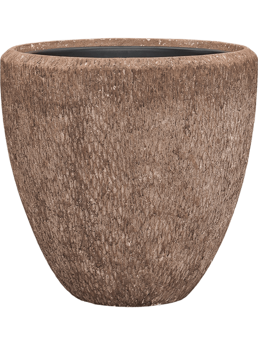 Baq Polystone Rough Plant Pot 50cm Height 41cm Dia Couple Rock (with liner)