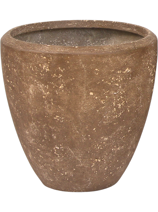 Baq Polystone Plain Plant Pot 24cm Height 20cm Dia Couple Rock